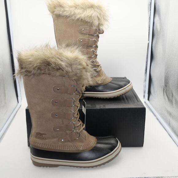 NEW Sorel Women's 7.5 Joan of Artic Snow Boots Waterproof Khaki Brown - Picture 6 of 10